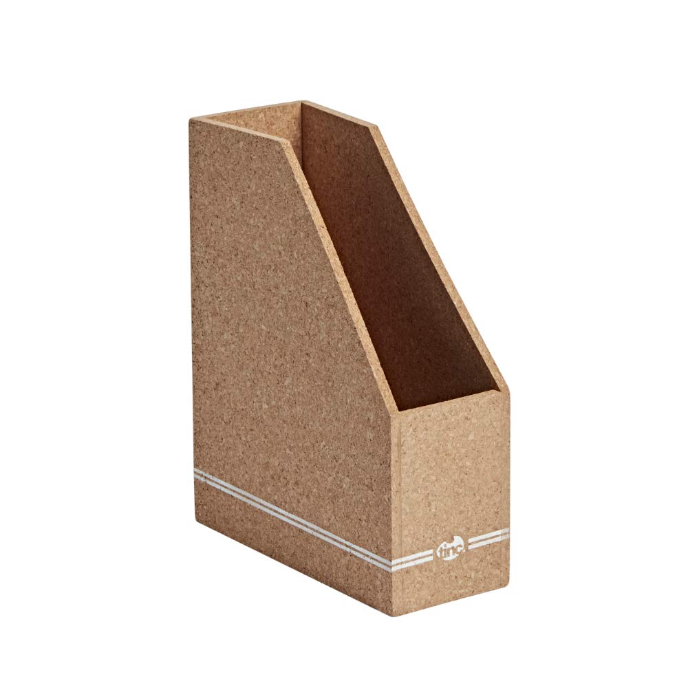 Tinc Cork Magazine Holder | Eco-Friendly Plastic Free File Folder | Desk Tidy Storage Box Folder | 100% Recyclable Materials | Authentinc