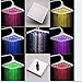 Shower Head AnGeer LED 7 Colors Top Spray Colorful Shower Head Home Bathroom 7 Colors Changing LED Shower