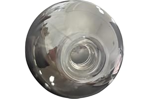 Lighting Fixture Replacement Globes Smokey Black Glass Lamp Shades(1 Pack), Ideal for Chandelier/Pendant Light/Ceiling Light,