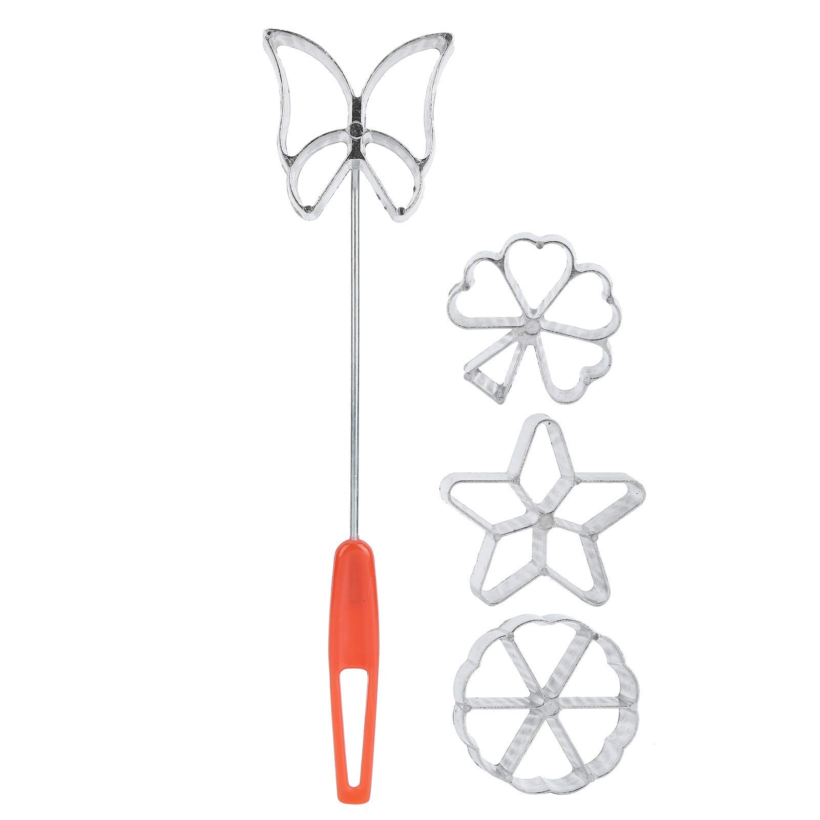 Duokon 4Pcs Cake Printing Pastry Mold Biscuit RustProof Dessert Maker Waffle Model Set Baking Accessories Baking Tools