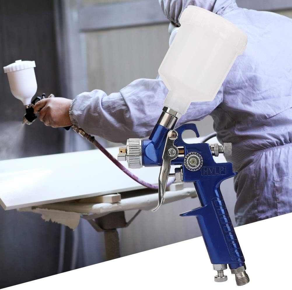 Aluminum Alloy HVLP Pneumatic Spray Gun, Gravity Type Oil Painting Airbrush for Machinery Industry, Automobile, Home - Image 4