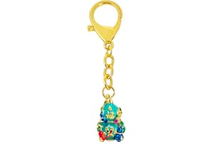 Feng Shui 9 Prosperity Wu Lou Gourd Keychain Vitality and Luck Amulet Keychain