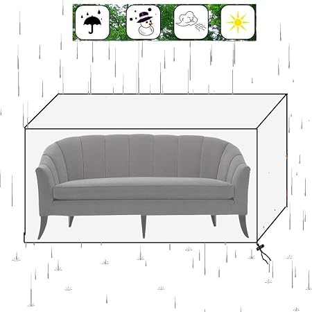 Amazon Com Ljianw Garden Furniture Covers Clear Furniture Cover Dust Proof Waterproof Thickened Pvc 12 Mil Patio Sofa Cover For Outdoor Tables And Chairs Custom Size Color Clear Size 170 100 70cm Garden