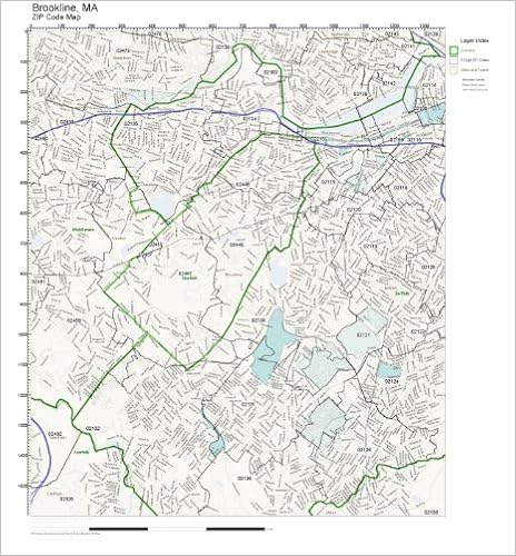 Brookline Zip Code Map Zip Code Wall Map Of Brookline, Ma Zip Code Map Not Laminated: Office  Products - Amazon
