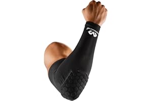 Mcdavid Elite Hex Arm Sleeve, Protective Padded Arm Sleeve for Basketball, Football or Any Body Contact Sport, Single Sleeve