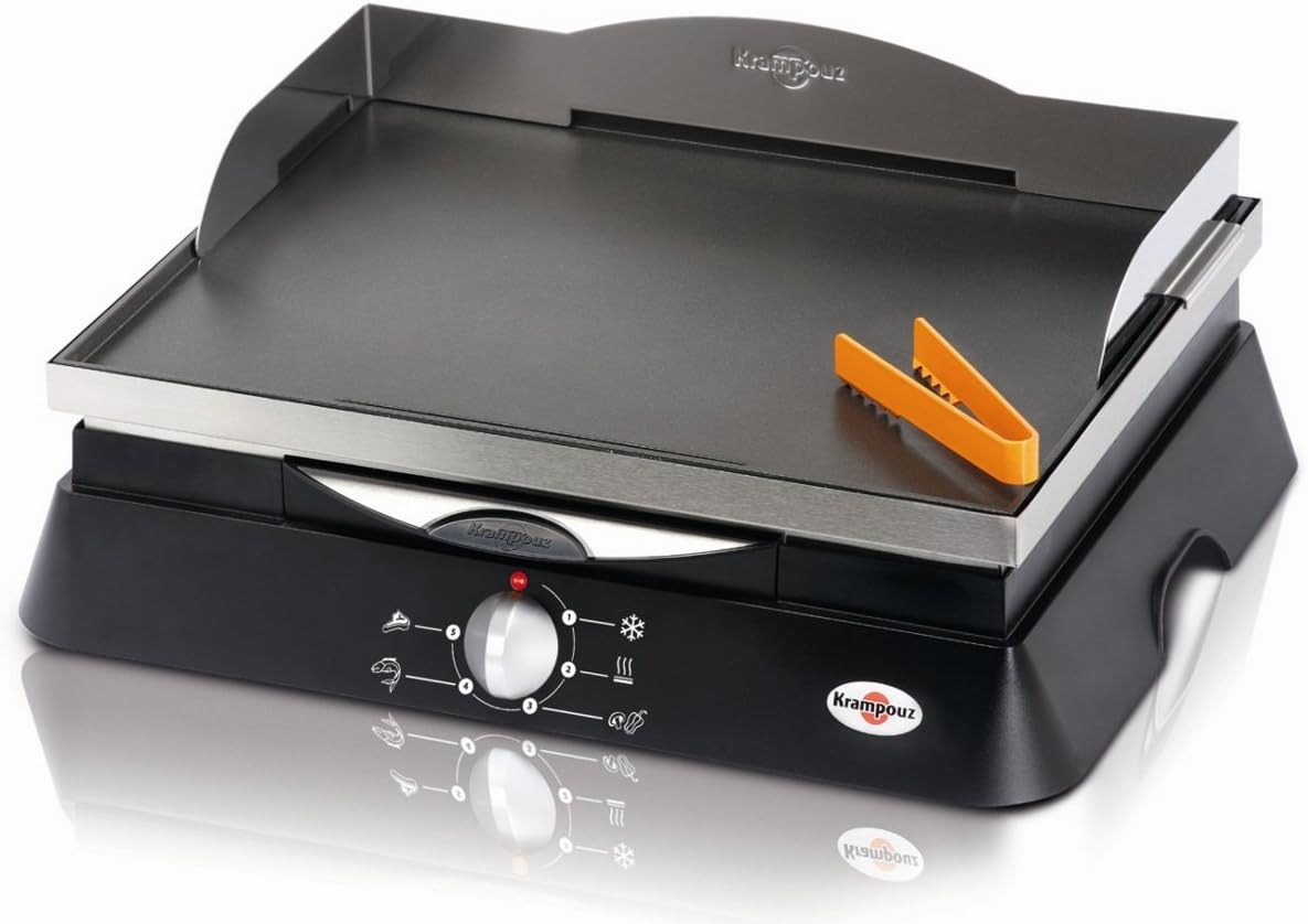 KRAMPOUZ geepa3ao Plancha électrique 2000w Antiadhésif 42x32 cm