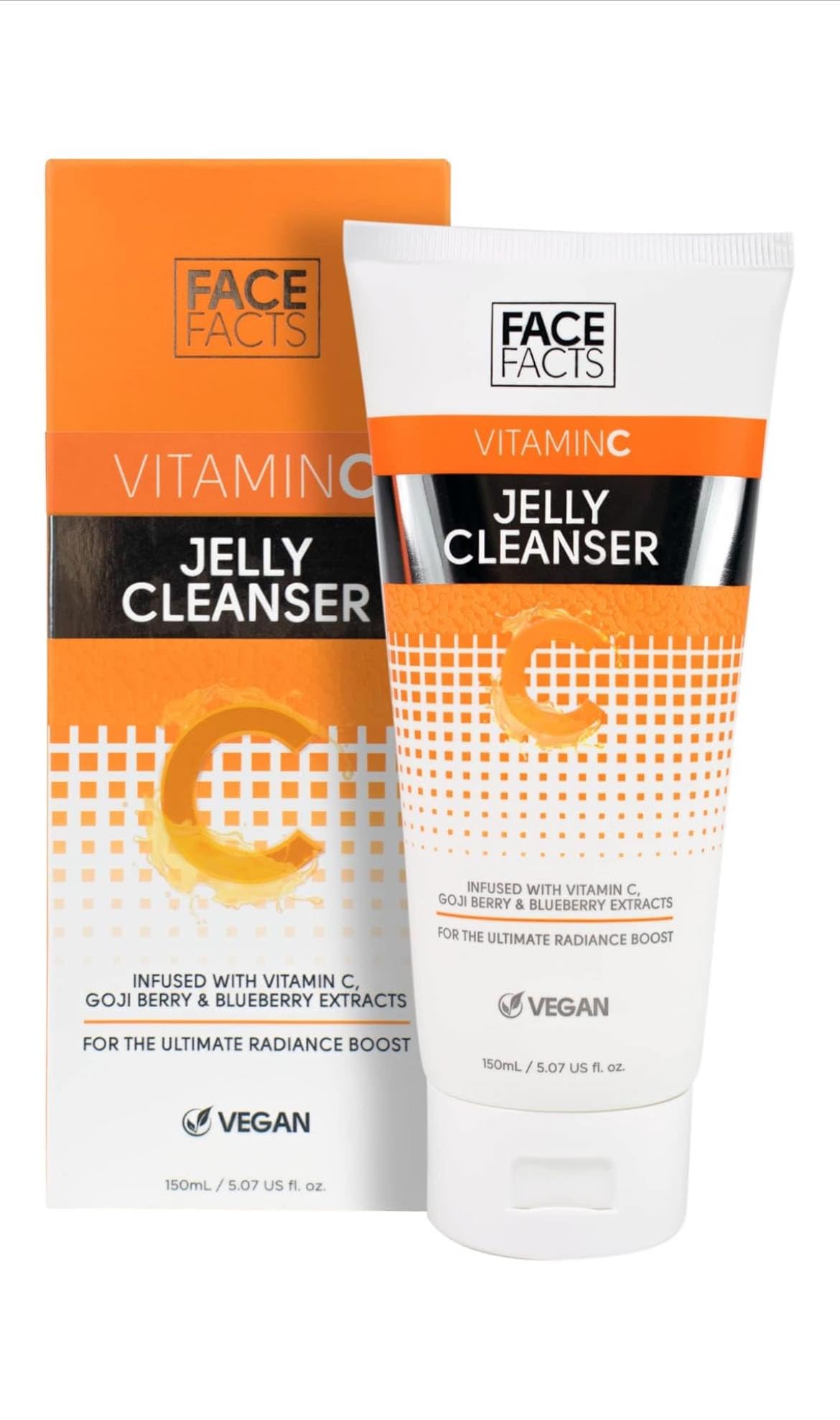 Face Vitamin C Brightening Jelly Cleanser 150 ml Gently soothes your skin cooling jelly cleanser hydration and calm redness skin palmers sudocrem cleanse & renew stressed skin