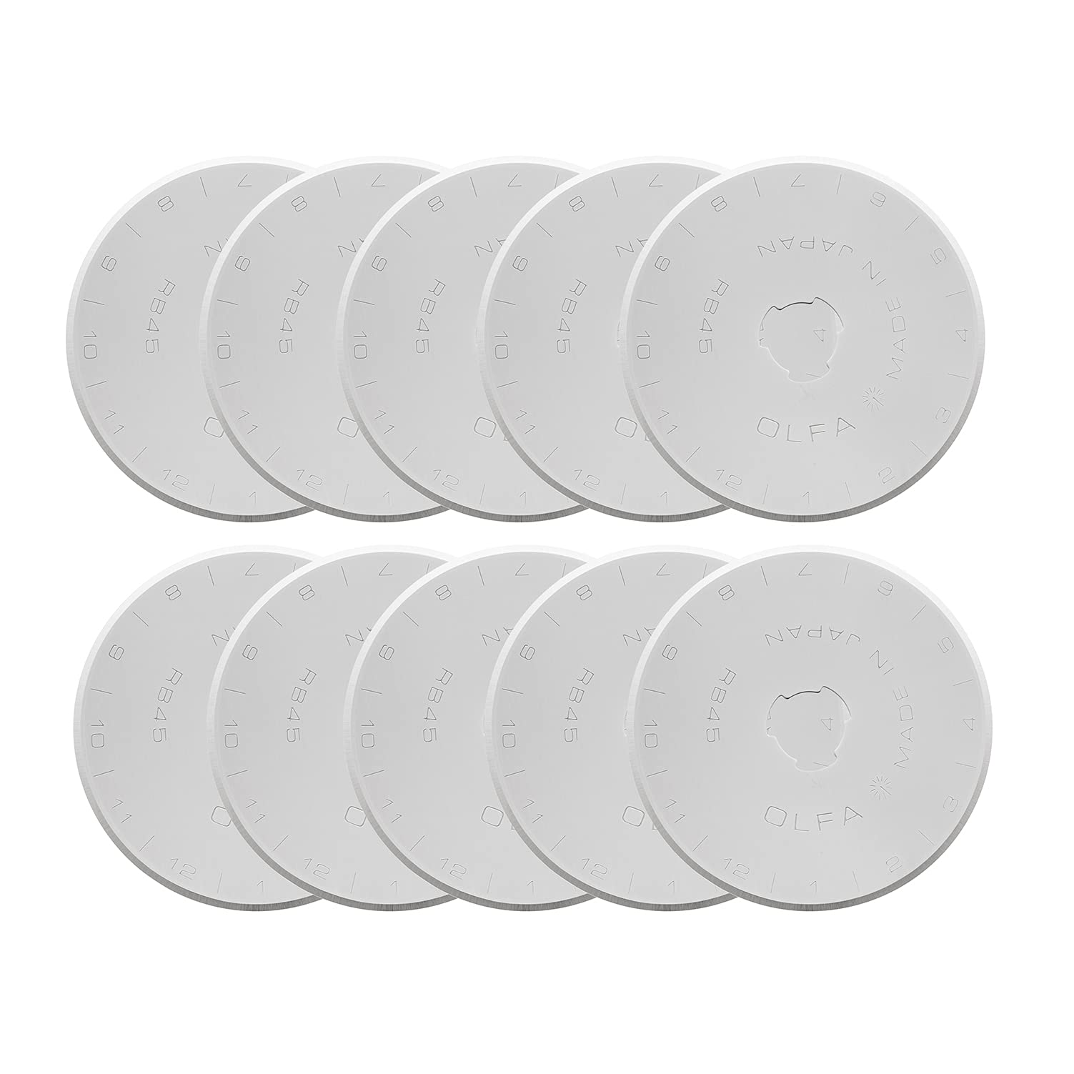 オルファ(OLFA) 円形刃 45ミリ 替刃 10枚入 RB45-10 ロータリー カッター商品画像
