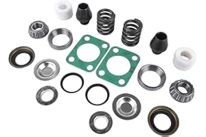 TEKKOAUTO Front Axle King Pin Rebuild Kit Replacement for Chevy GMC Bearing Bushing Spring Seal 706395X