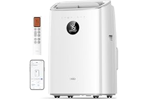 Dreo Portable Air Conditioners, 10,000 BTU Air Conditioner for Bedroom with Drainage-free Cooling, 45dB Quiet, APP/Voice/Remote, 24h Timer with Fan & Dehumidifier, Smart AC Unit for Room Indoors