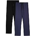 BAMBOO COOL Mens Pajama Pants Sleep Lounge Bottoms Soft Comfy Long Pj Pant Sleepwear with Pockets 2 Pack