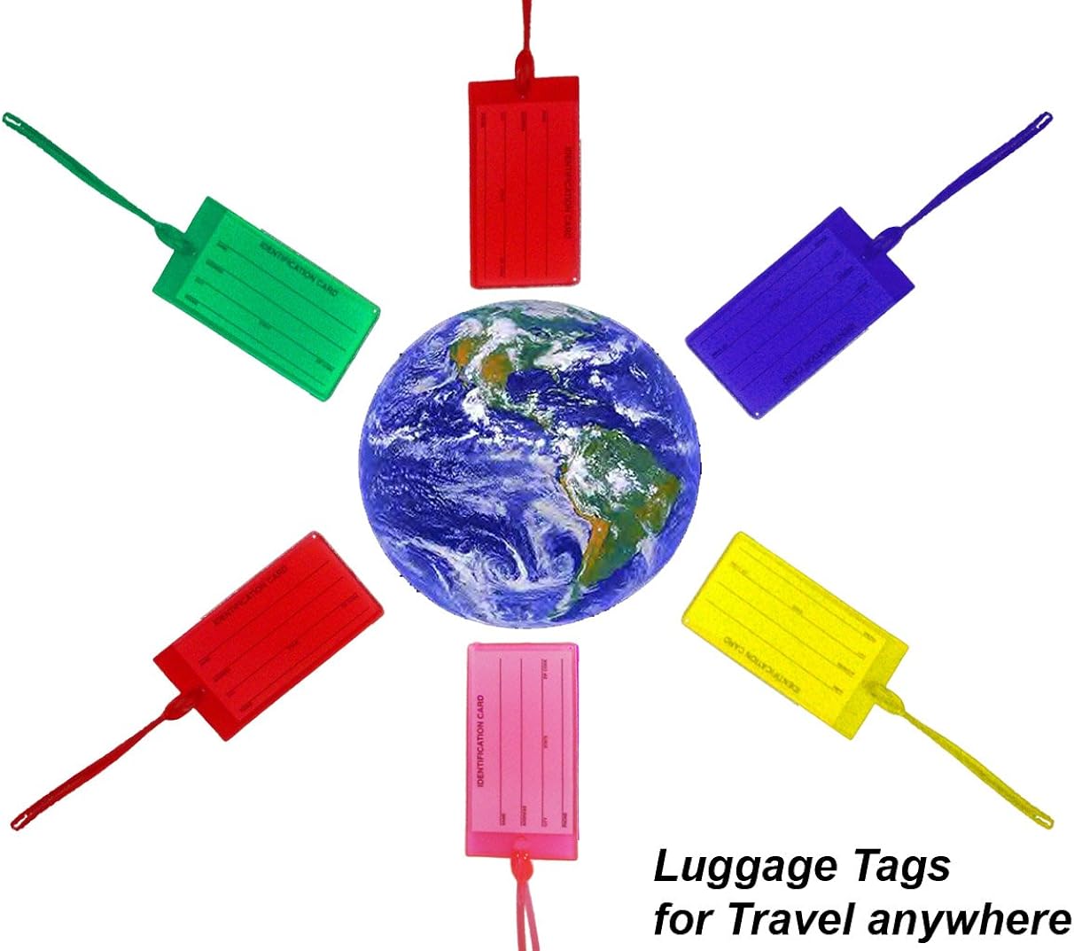 Jelly Luggage Tags 3 Translucent Luggage Tags in Popular
