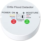Water Leak Detector, Ortis Water Sensor Alarm Flood Detector, Automatically Turn Off Flood Source When Sensing Moisture to Prevent Water Damage
