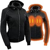 Nexgen Heat Women's Heated Soft Shell Zipper Jacket for Riding Hiking Winter Outdoor Activities