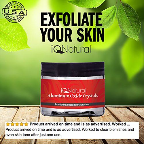 Premium Microdermabrasion Crystals Face Scrub | DIY Spa Micro Dermabrasion Skin Exfoliation with 120 Grit Pure White Aluminum Oxide | Face Exfoliator Minimize Pores, Wrinkles, Acne Scars - 4oz