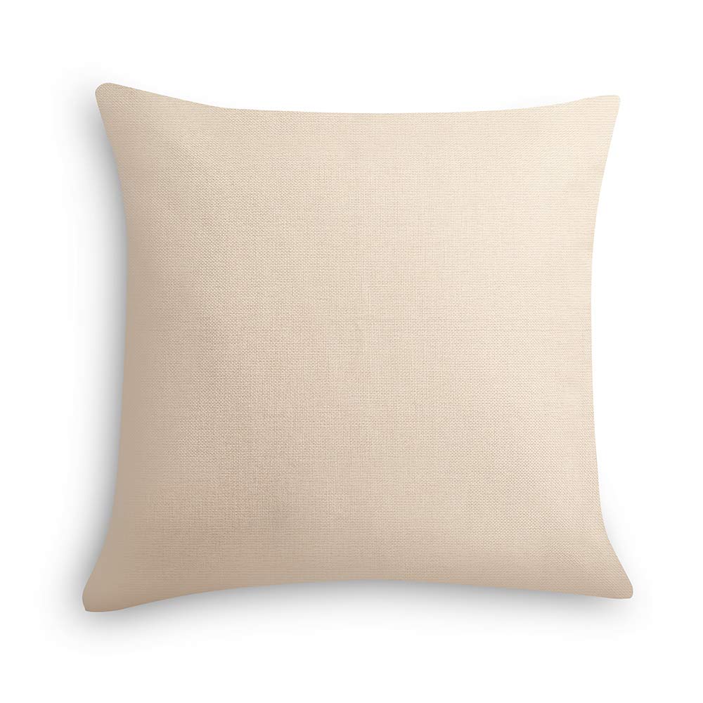 ModeHome Cushion Cover Geometry Style Pillow Case 100% Cotton Linen 18 18 inch Square Throw Pillow Case Home Decorative for Couch Sofa or Bed