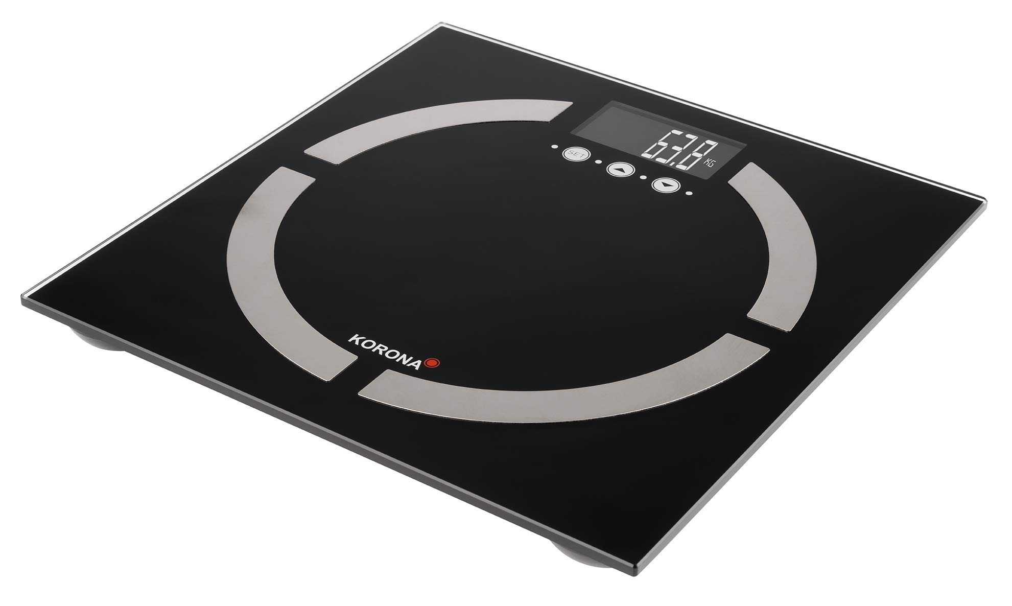 Korona 73500 Denise Digital Diagnostic Scales for Body Fat, Body Water and Muscle Content 180 kg Load Capacity 100 g Graduation Black