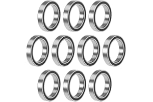 uxcell 6702-2RS Deep Groove Ball Bearings Z2 15mm x 21mm x 4mm Double Sealed Chrome Steel 10pcs