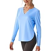 Women's Standard V-Neck UPF 50+Swim Rash Guard Shirt