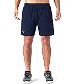NAVISKIN Men's 5 inch Running Shorts Lightweight Quick Dry Workout Shorts Zipper Pocket