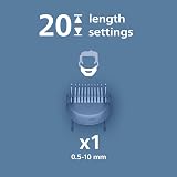 Philips Beard Trimmer 3000 Series BT3619/15 Self-Sharpening Blades 20 Settings view 3