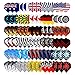 Long Life Durable Wholesale Nylon Dart Flights Sets National Flag Cool Styles 2D 3D Bling Long Life Laser Darts Flights - 25 Sets(75 Pcs)