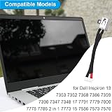 ZHUROUPU DC Power Jack Socket Cable for Dell Inspiron 13 15 17 7000 Series 7353 view 2
