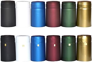 nicebottles Shrink Capsules, Matte White, 28x50mm, Pack of 30 - Compatible with NiceBottles 5oz & 10oz Woozy & Hot Sauce Bottles