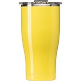 ORCA Chaser 27oz | Insulated, Stainless Steel Cup with a Spill Proof Whale Tale Lid, Dishwasher Safe Tumbler for Hot & Cold Drinks — Lemon