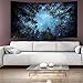 Celestial Galaxy Night Sky Full of Stars Wall Tapestry Sublime Forest Nature View Hanging Artistic Home Décor (80