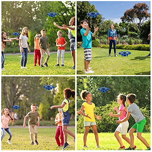 UTTORA UFO Mini Drone for Kids Adults, Flying Ball USB Charing Hands and Remote Control, Helicopter Quadcopter Infrared Toys Indoor Outdoor Gift for Boys Girls