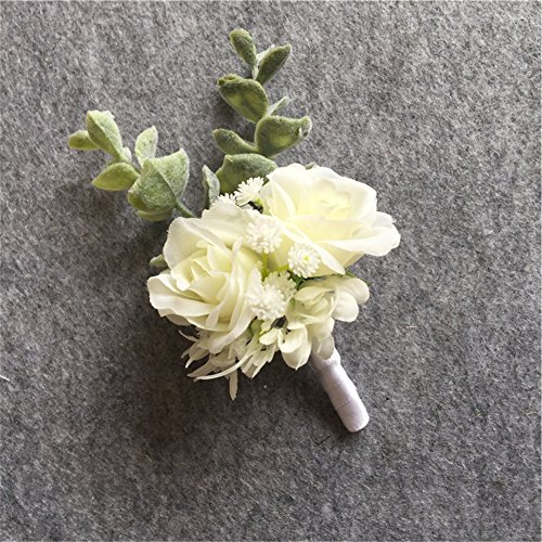 Weddingbobdiy artificial flower groom boutonniere butto…