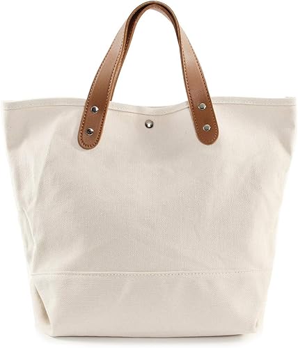 Amazon トートバッグ レディース キャンバス 布 ショルダーバッグ ナチュラル 並行輸入品 トートバッグ