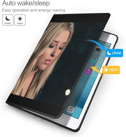 Wehoiweh Ledd-Ra - Carcasa antiarañazos fina y ligera con soporte ajustable, función de reposo/desactivación automática, protección trasera para iPad Air3 10.5 iPad Air3 10.5 talla única