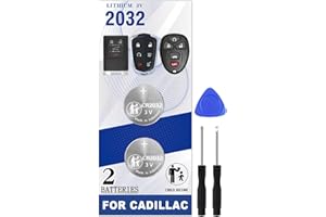 Pinochi Key Fob Battery Replacement for Cadillac ATS CT6 CTS DTS ELR Escalade SRX XT4 XTS ATS STS XT6 Smart Key Remote Fob