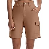 zsenoxaxi Womens Quick Dry Hiking Shorts Stretch Lightweight Cargo Shorts with Pockets for Casual Athletic and Workout