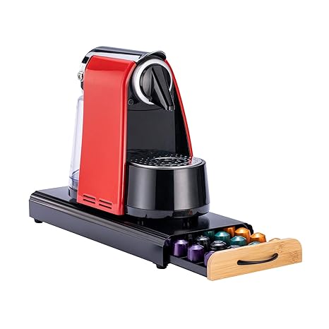Pod Storage Drawer For 21 Nespresso Capsules Red Color Drawer