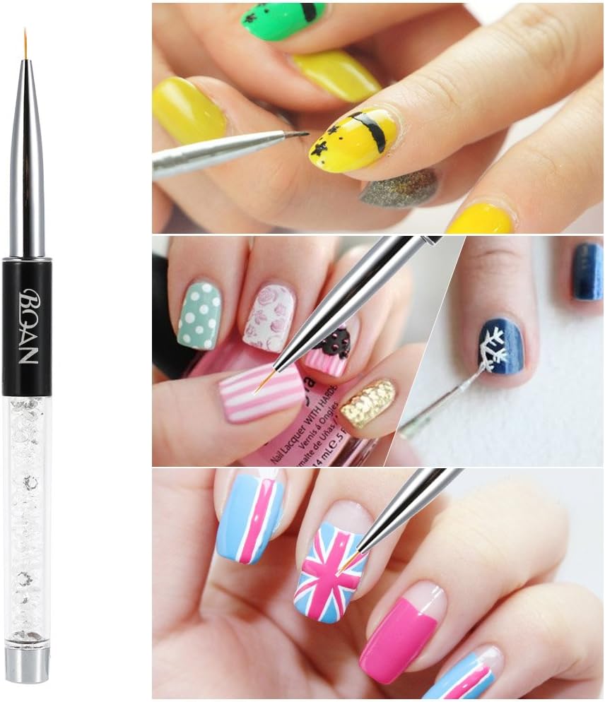 11mm Nail Art Painting Brush Crystal Acrylic UV Gel Line Pen Manicure Nail Liner Brush - Image 3