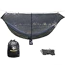 Hammock Bug Net  - 12' Hammock Mosquito Net  Fits ALL Camping Hammocks. Compact, Lightweight. Fast Easy Setup. SECURITY from Bugs and Mosquitoes.Exclusive Polyester Mesh for 360 Protection