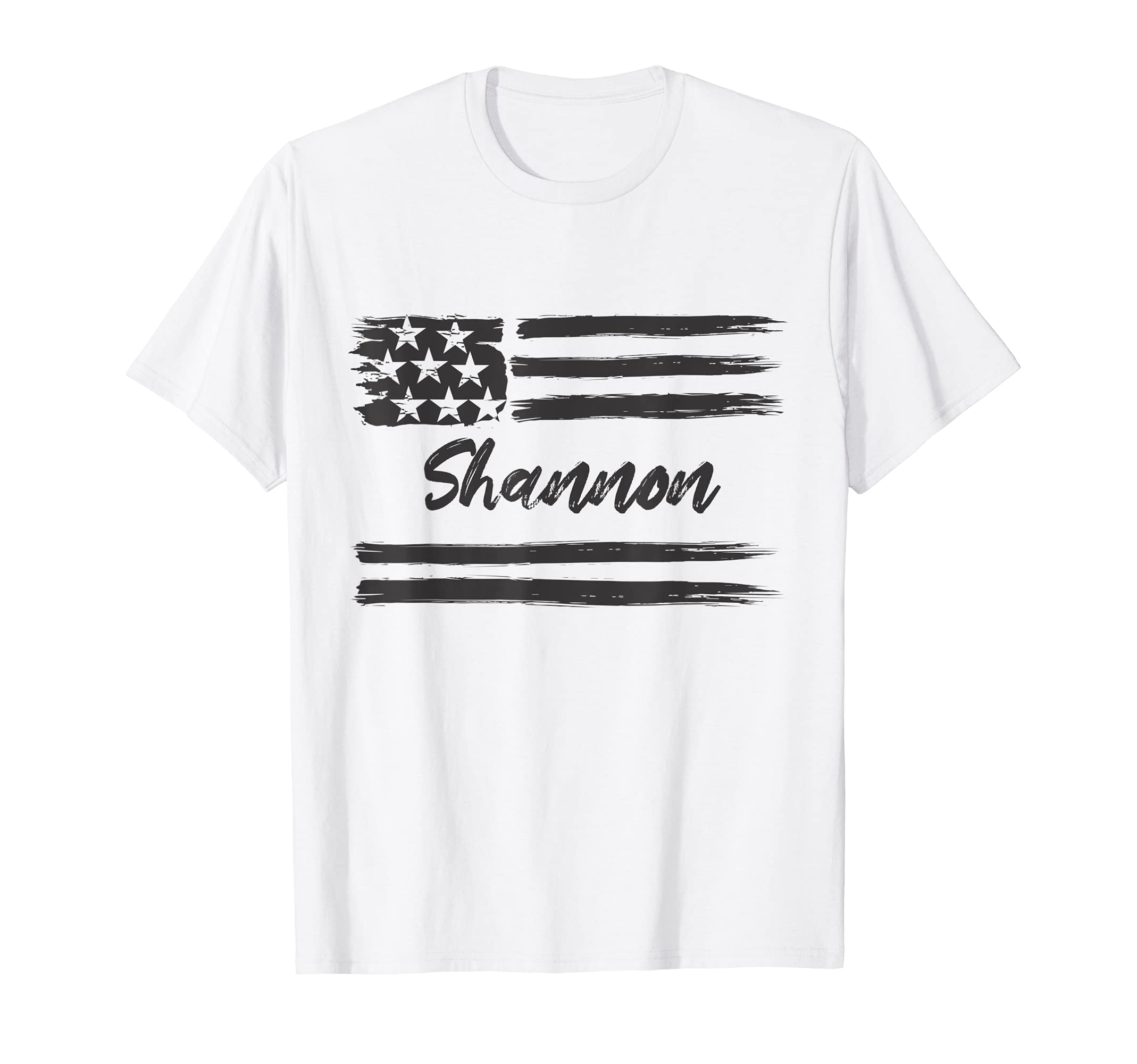 Sharp - Personalized Name, Stars and Stripes, USA Flag T-Shirt