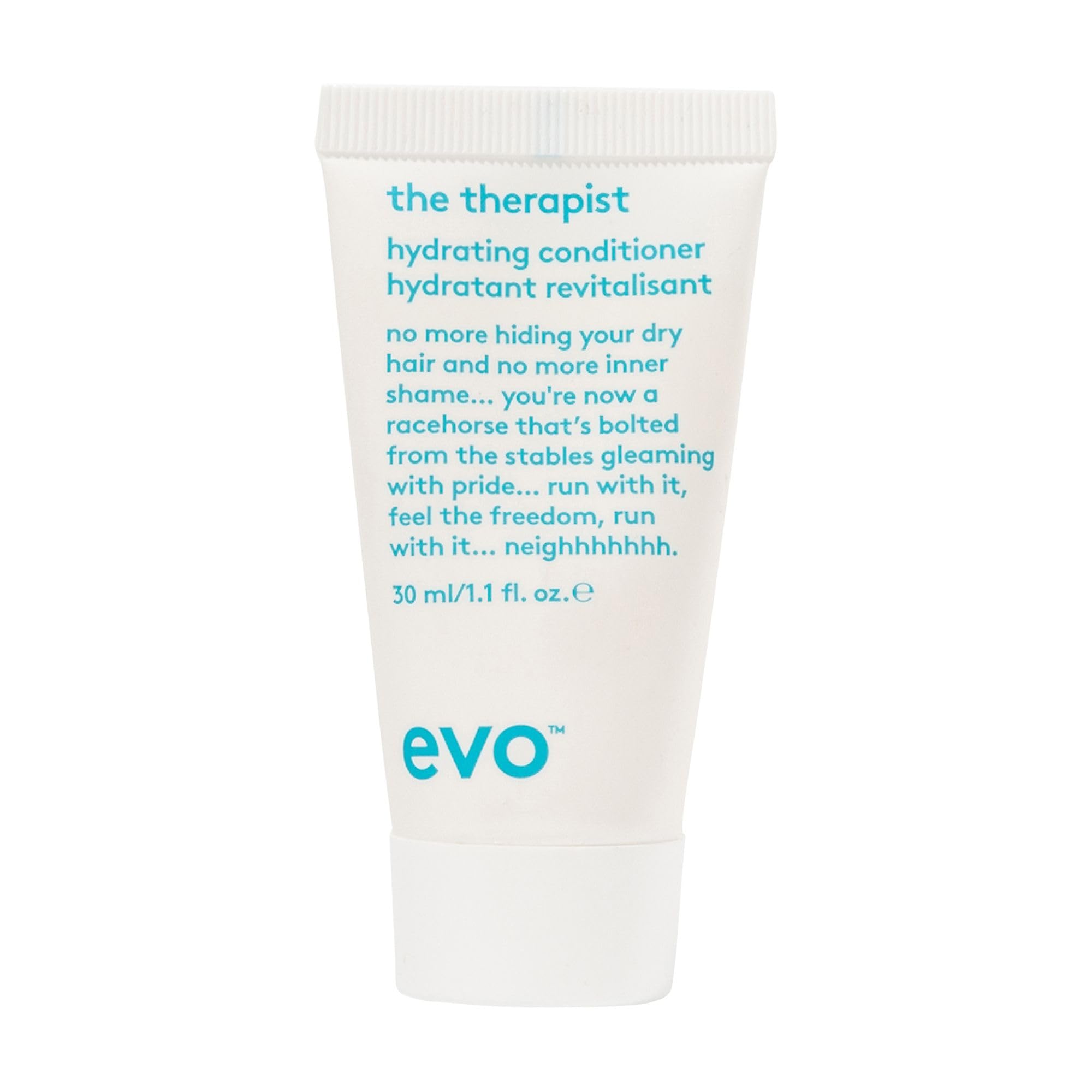 Evo The Therapist Hydrating Conditioner for Dry & Colour-Treated Hair - Frizz Control, Moisturises & Strengthens - 30 mL, Travel Size