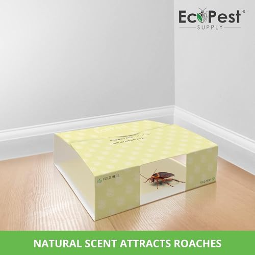 Roach Trap – 12 Pack | Sticky Indoor Glue Traps For Roaches And Other
