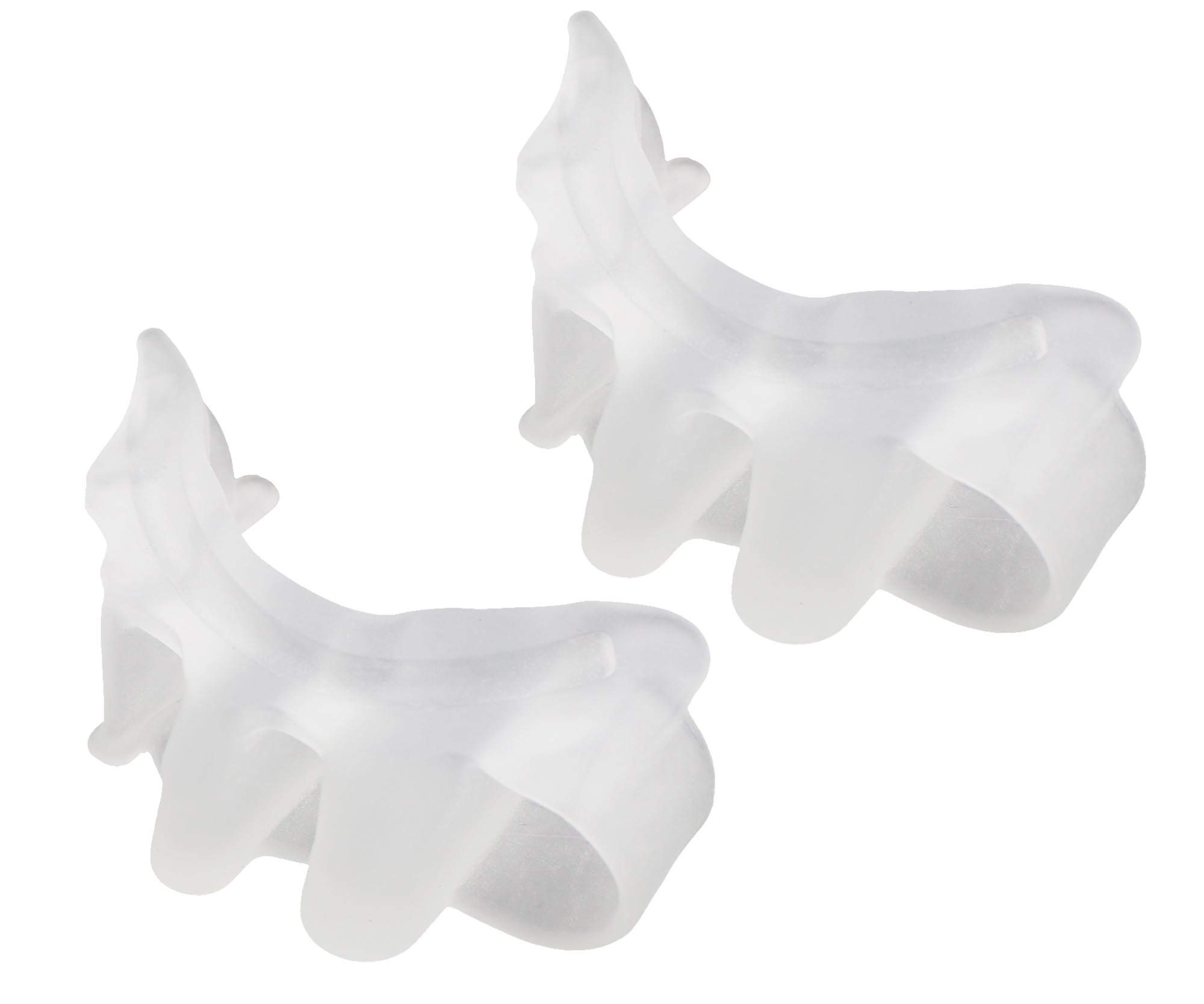 YINETTECH 2 x Toe Separators Gel Bunion Spreader Protector Corrector Toe Straightener Separator White