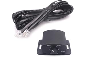 Bass Knob for Car Amplifier 4 Pin, Remote Bass Control Knob with 13Ft Cable, Remote Control Subwoofer Controller Knob, Car Vo