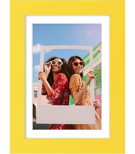 Amazon.com: Icona Bay 4x6 Picture Frame, Yellow Colored Solid Wood