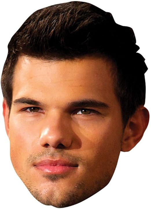 Amazon Com Taylor Lautner Celebrity Mask Flat Card Face Fancy