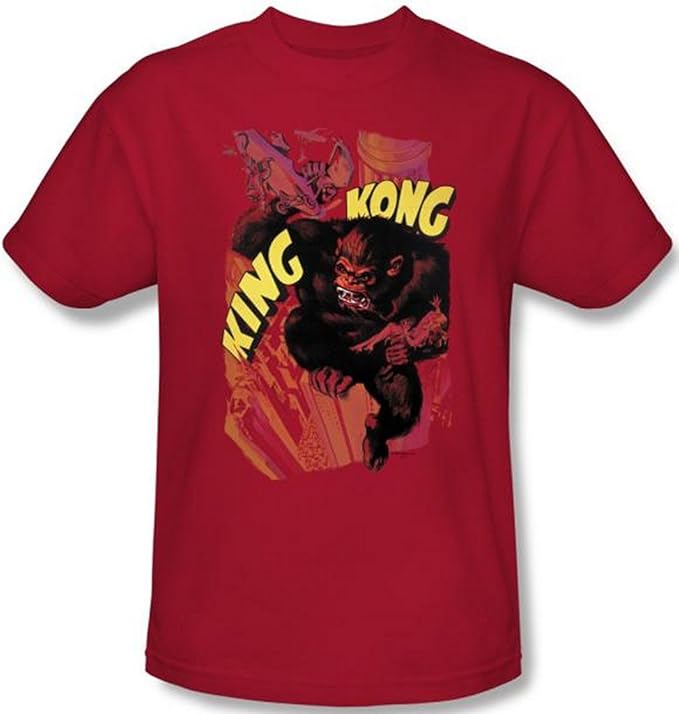 King Kong Plane Grab Men's TShirt, red, 3XL Clothing