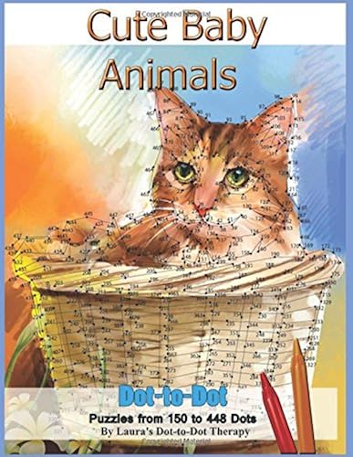 Download Cute Baby Animals - Dot-to-Dot Puzzles from 150-448 Dots PDF