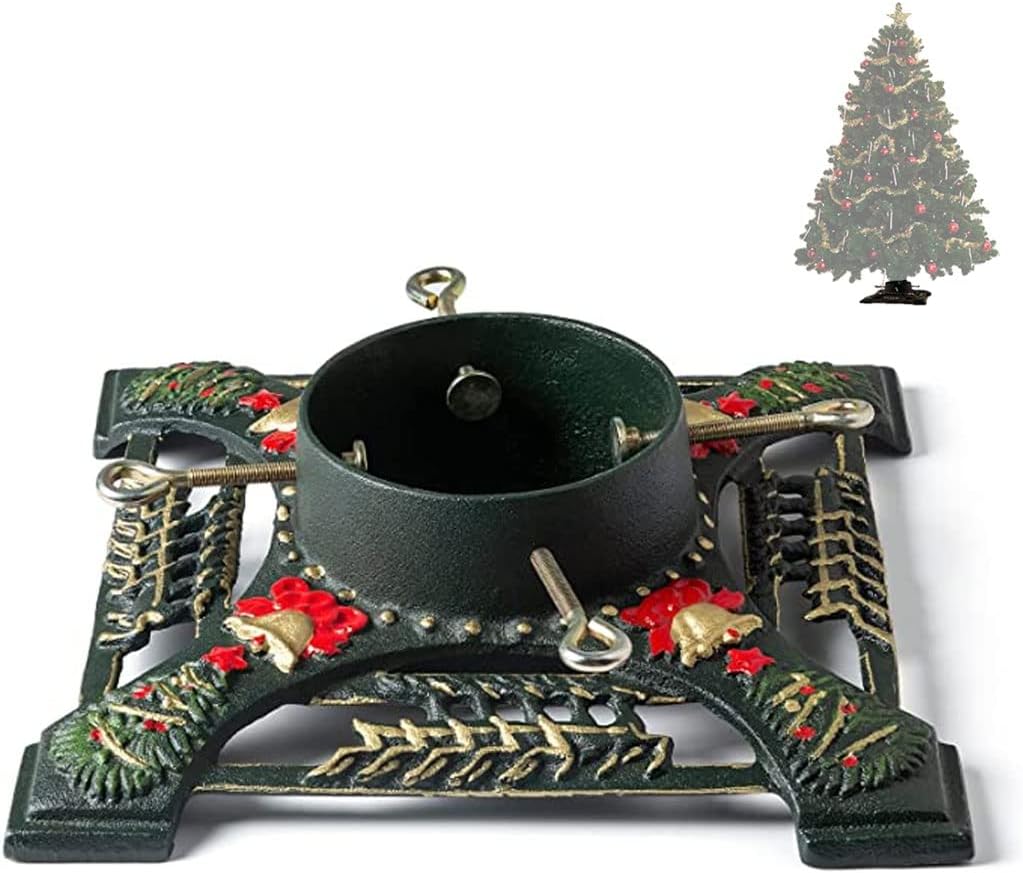 Tree Stands - Ventray Christmas Tree Stand with Water Reservoir, 13.66x13.66x5.51 Inches,Classic Heavy Duty Universal Xmas Tree Artificial Trunks Stand Pine Tree Base Holder for Real Trees,Deer