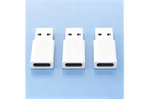USB to USB C Adapter (3 Pack) Type C to USB A Charger Cable Converter for MacBook Pro, Samsung Galaxy, Smartphones, Laptop, i